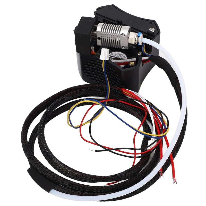 Full Hotend Kit Premium 3D Printer Accessories Complete Assembled Extruder Nozzle Kit with Dual Cooling Fans High Temperature for Ender 3 V2 Aluminum Alloy Construction - Image 3