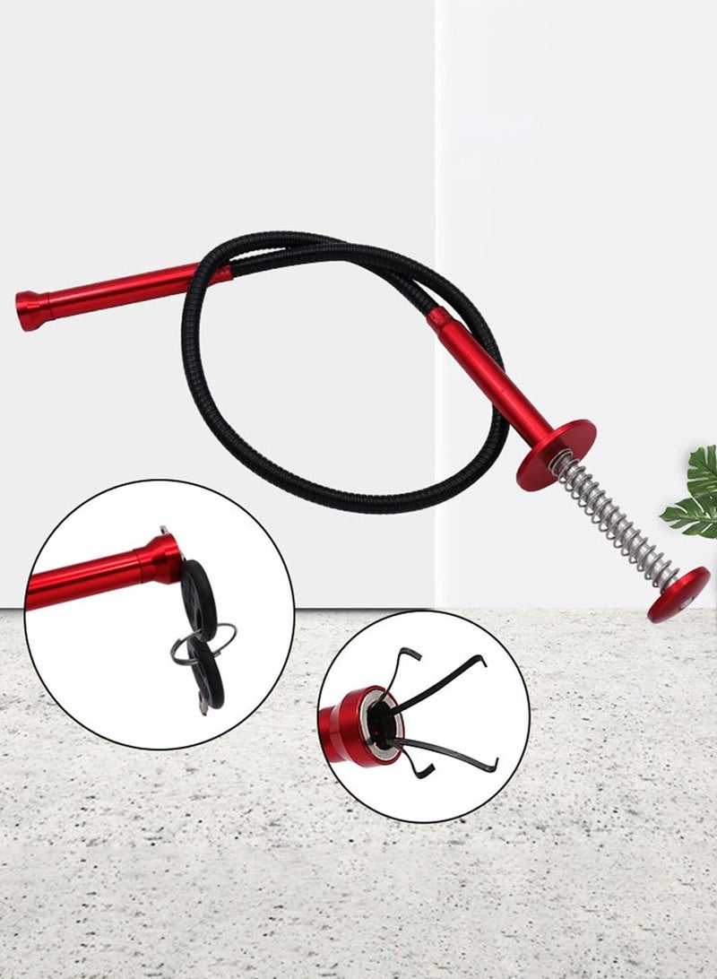 لوبيتيز أداة التقاط مغناطيسية مرنة قابلة للانحناء، 24 بوصة / 61 سم، أداة التقاط بأربعة مخالب، التقاط دقيق في المساحات الضيقة لحجرة المحرك/حوض المنزل/الصرف/الأقراط/المفاتيح/الأشياء المعدنية (اتجاه مغناطيسي) - Image 3