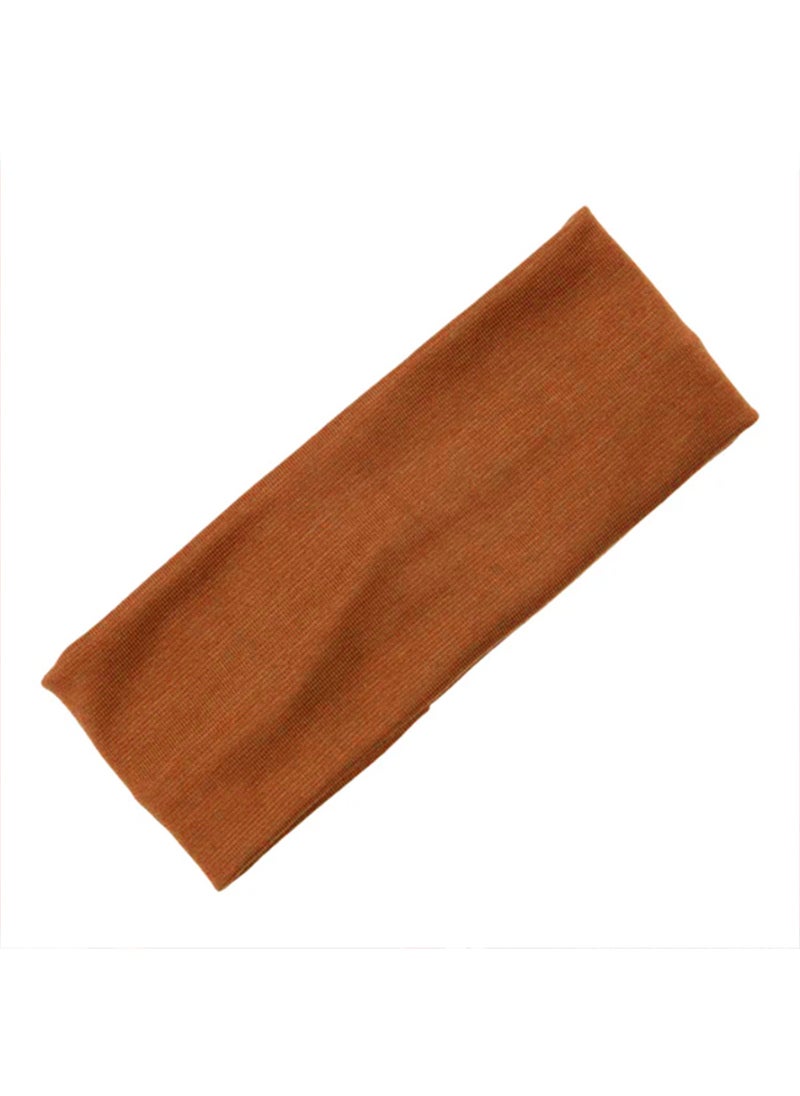 Generic Wide Headbands for Women, Extra Large Headband, Twist Knot Hair Accessories(Copper Brown)  - Image 3