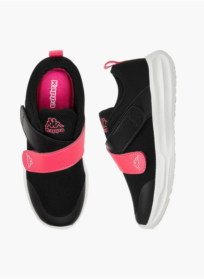 Kappa Girls' Logo Detail Sports Shoes with Hook and Loop Closure
