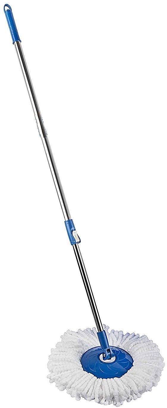 Skyzone Stainless Steel Mop Rod Stick Mops for Floor Cleaning Rotating Spin Mop Handle - Image 1