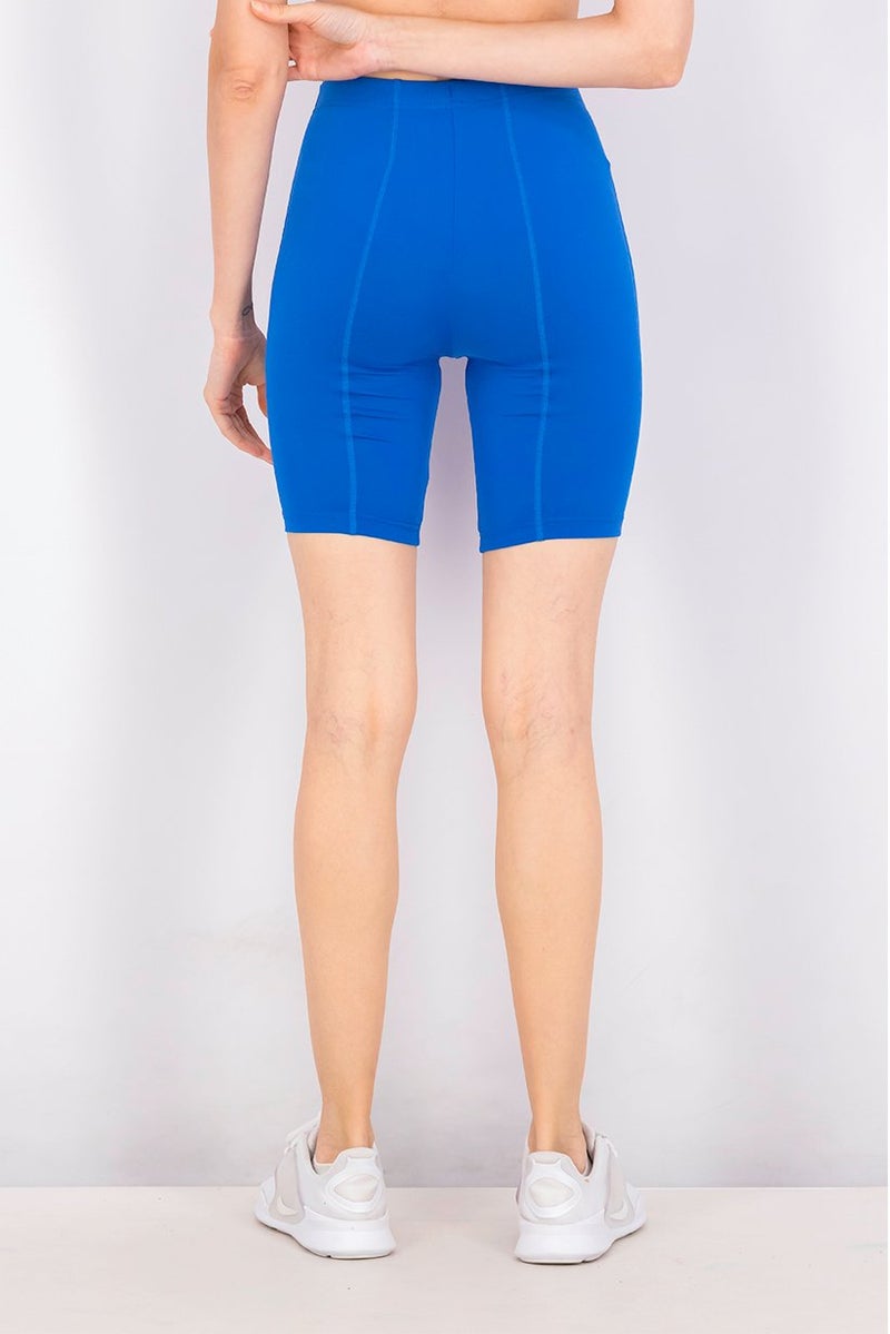 Mizuno Women Sportwear Fit Brand Logo Training Tights, Blue - Image 3