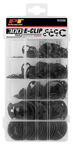 Performance Tool W5208 300pc E-Clip Assortment, Black - Image 4