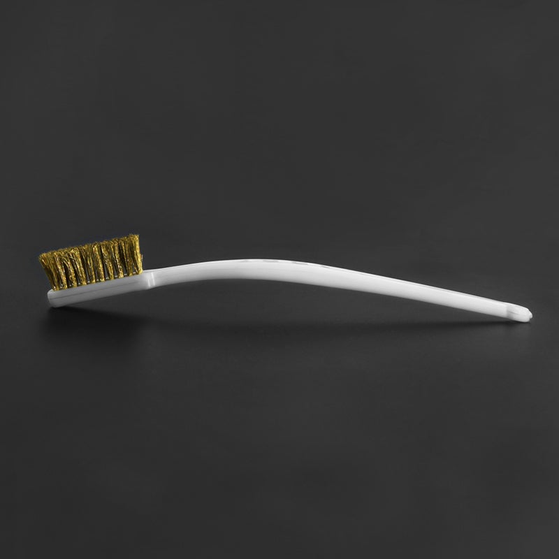 Nozzle Cleaning Brush: Copper Wire Head, Medium Hardness, Compact Design - Comfortable Curved Handle, Space Saving Hanging Hole - Durable Deburring Tool for Printer Maintenance, Home Deep Cleaning - Image 5