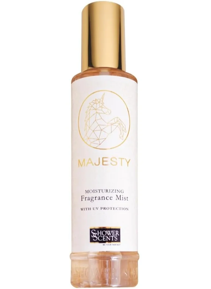 Shower Scents Shower Scents Majesty Moisturizing Fine Fragrance Body Mist With Hyaluronic Acid, Pro - Vitamin B5 and UV Protection 250ml