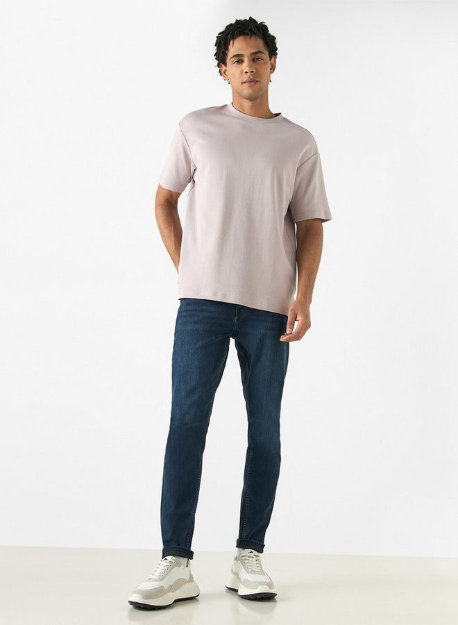 Lee Cooper Skinny Fit Mid-Rise Jeans with Pockets - Image 2