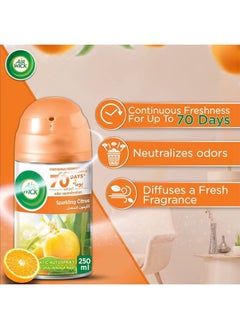 Air Wick Air Freshener Freshmatic Auto Spray Refill, Sparkling Citrus 250Ml Pack of 3  - Image 4