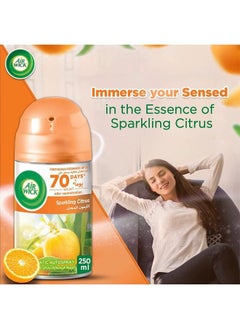 Air Wick Air Freshener Freshmatic Auto Spray Refill, Sparkling Citrus 250Ml Pack of 3  - Image 3