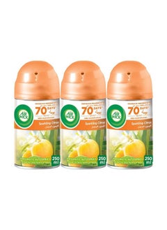 Air Wick Air Freshener Freshmatic Auto Spray Refill, Sparkling Citrus 250Ml Pack of 3  - Image 1
