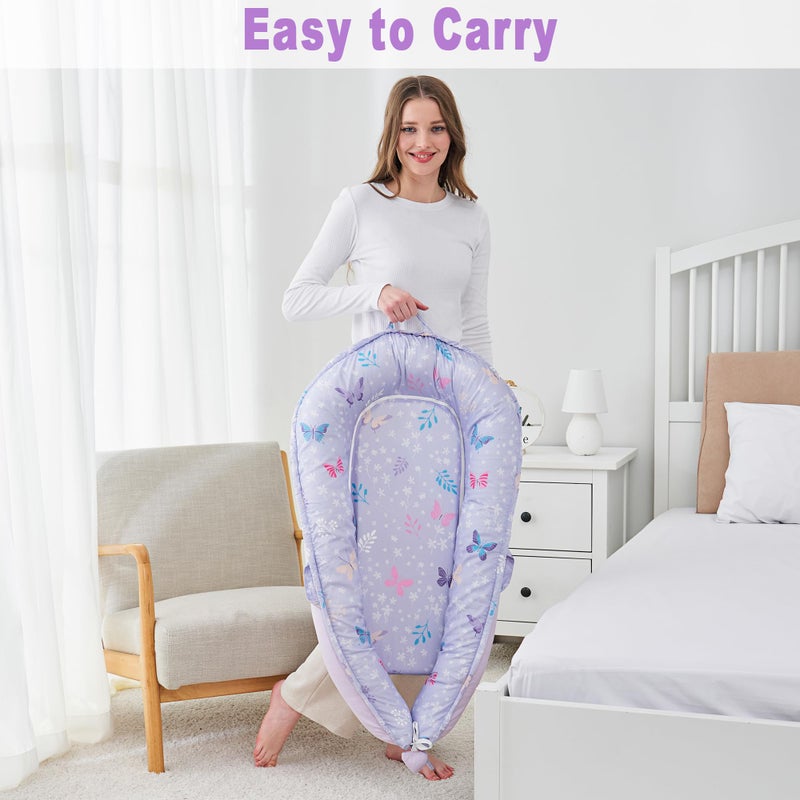 Viviland Baby Lounger Snuggle Me Lounger Fits 0-24 Months Newborn Infant Babies, Butterfly - Image 5