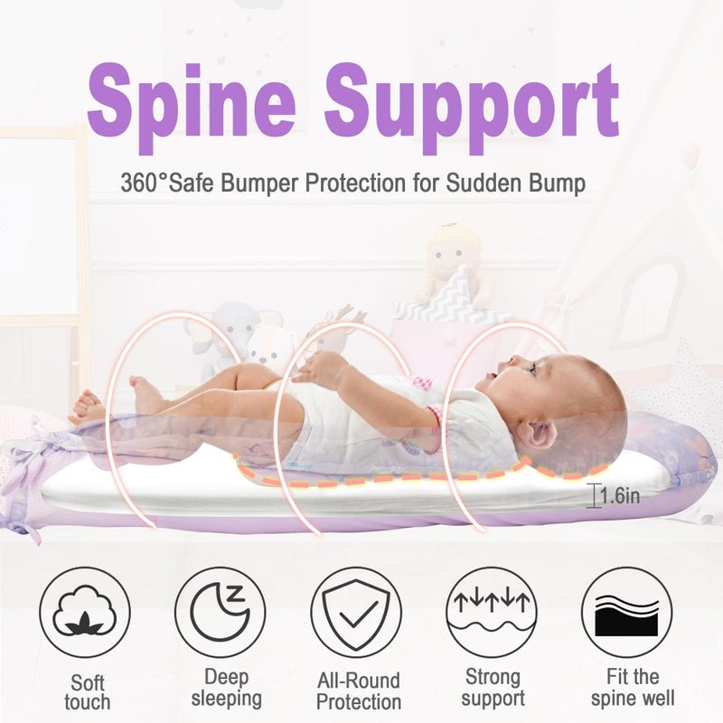 Viviland Baby Lounger Snuggle Me Lounger Fits 0-24 Months Newborn Infant Babies, Butterfly - Image 3