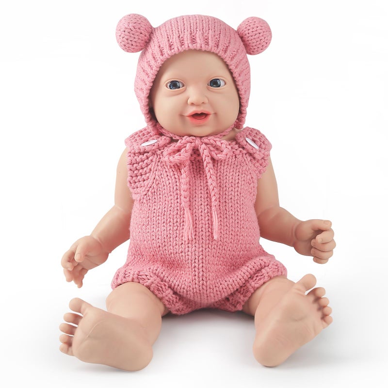 Vollence 12 inch Silicone Baby Dolls Lifelike Realistic Silicone Babies Reborn Real Newborn Baby Dolls with Feeding Accessories  Girl - Image 3