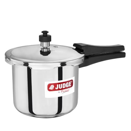 Judge By Prestige Ace Stainless Steel Outer Lid Pressure Cooker 3Liters|Induction and Gas Stove Compatible - Image 1