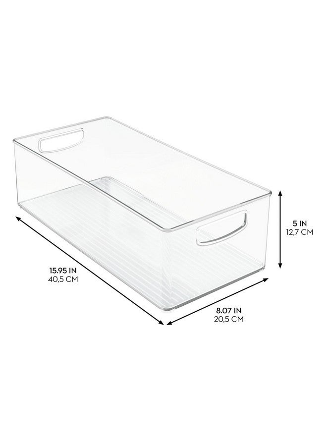 InterDesign iDesign Recycled Plastic Stackable Storage Bin for - Linus Collection - Clear - Image 1