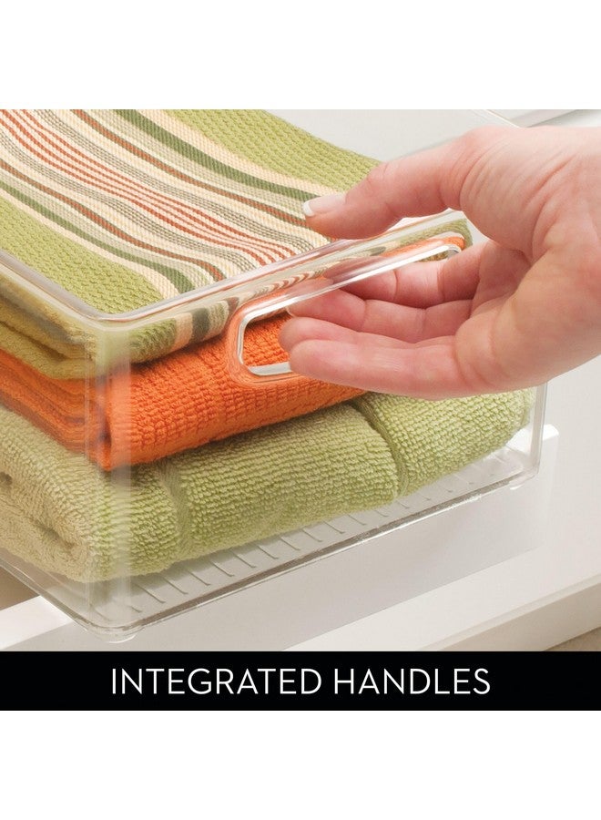 InterDesign iDesign Recycled Plastic Stackable Storage Bin for - Linus Collection - Clear - Image 2