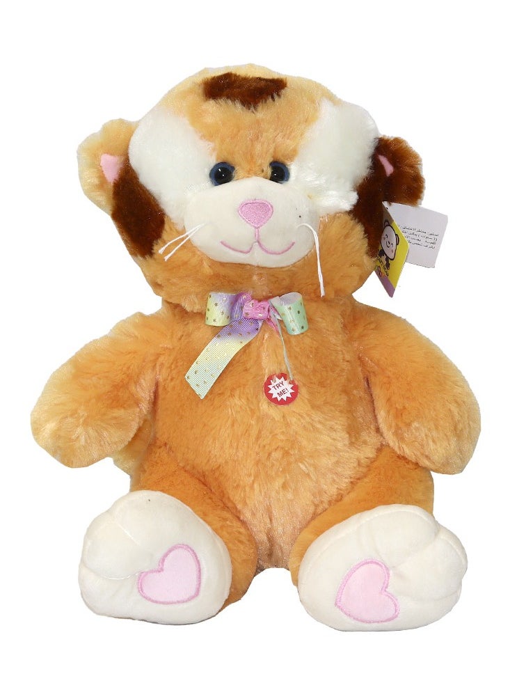 KM - 2-Piece Plush Cat Toy  Release Cat Sound Plush Toy 32 cm - Image 1