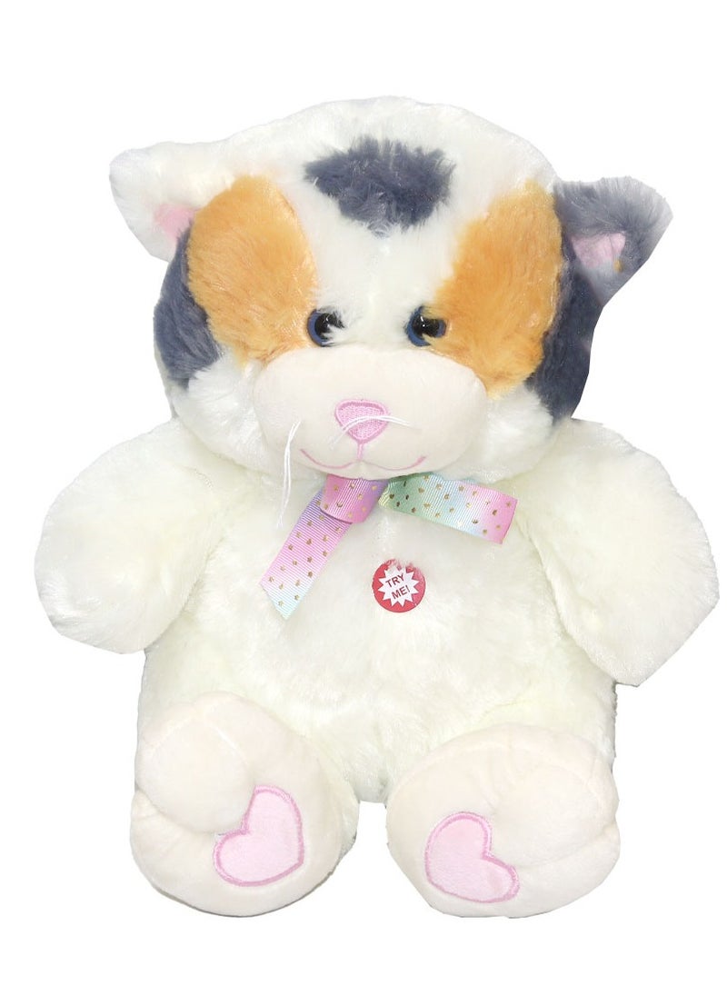 KM - 2-Piece Plush Cat Toy  Release Cat Sound Plush Toy 32 cm - Image 1