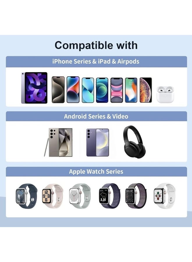7MD 5000mAh Portable Charger, Dual Port Type C and Lightning, Fast Charging Backup Battery, Adjustable Bracket Stand, Compact Lightweight Design, Travel Friendly Durable Power Bank for Daily Use - Image 3