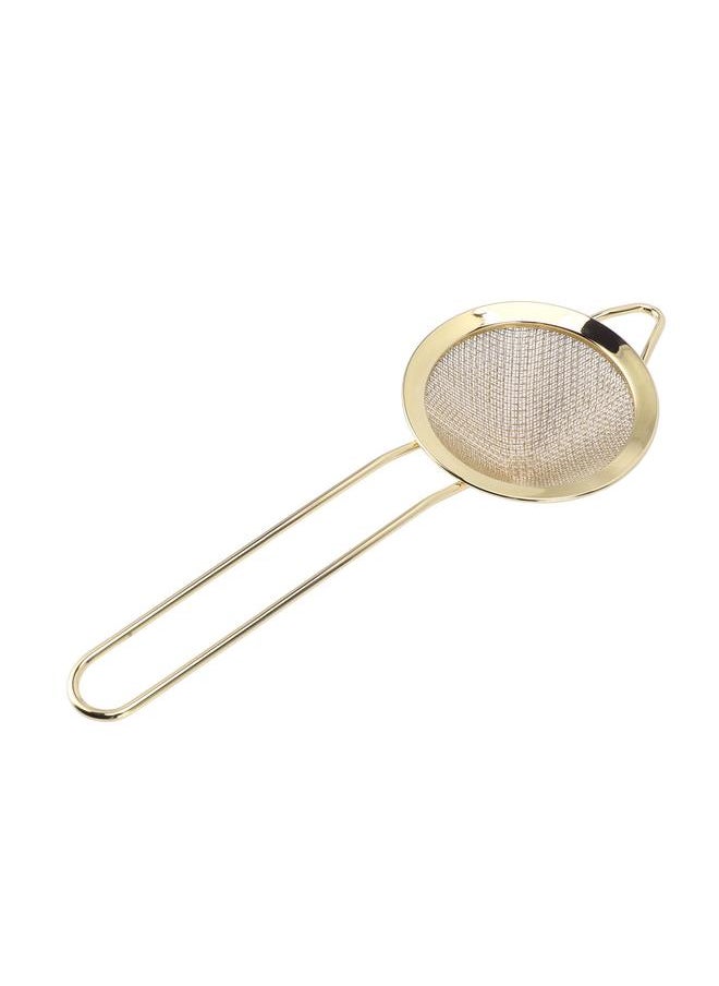 Thoraya - Kitchen Skimmer Spoon 304 Stainless Steel Strainer Multifunctional Fine Mesh Food Filter for Soy Milk Fruit Juice Gold Plating - Image 1