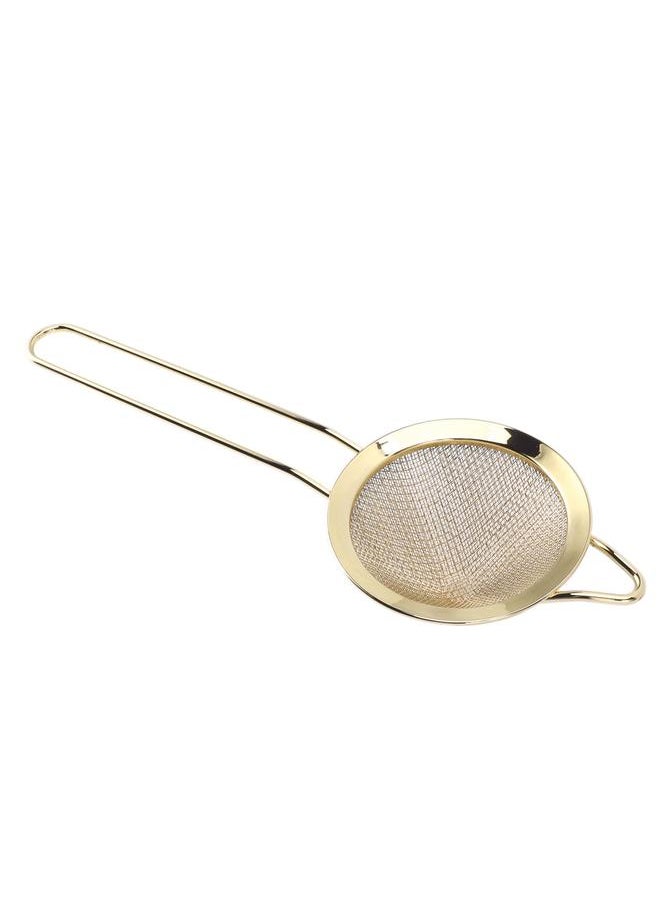 Thoraya - Kitchen Skimmer Spoon 304 Stainless Steel Strainer Multifunctional Fine Mesh Food Filter for Soy Milk Fruit Juice Gold Plating - Image 1