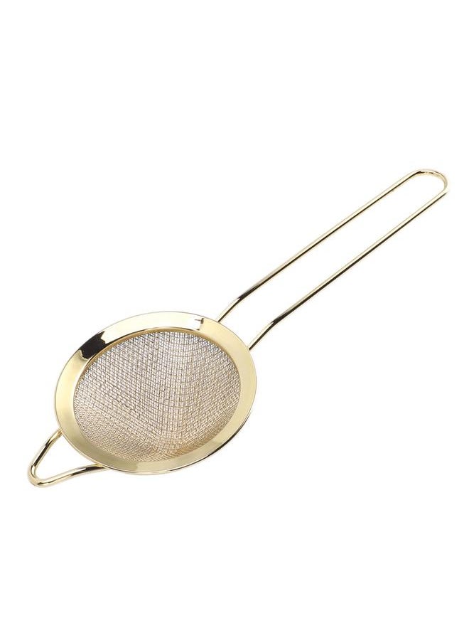 Thoraya - Kitchen Skimmer Spoon 304 Stainless Steel Strainer Multifunctional Fine Mesh Food Filter for Soy Milk Fruit Juice Gold Plating - Image 1