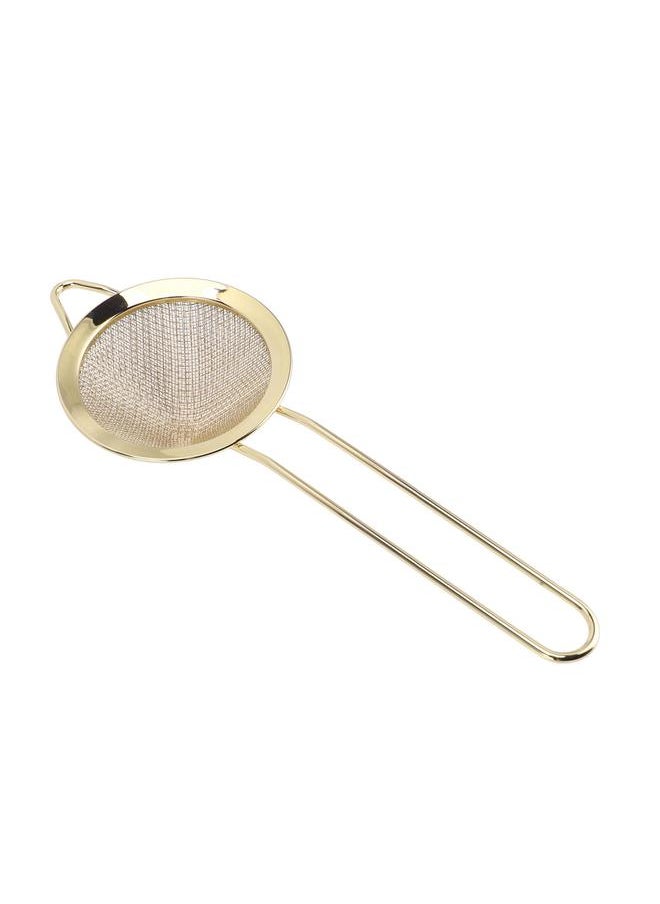Thoraya - Kitchen Skimmer Spoon 304 Stainless Steel Strainer Multifunctional Fine Mesh Food Filter for Soy Milk Fruit Juice Gold Plating - Image 1