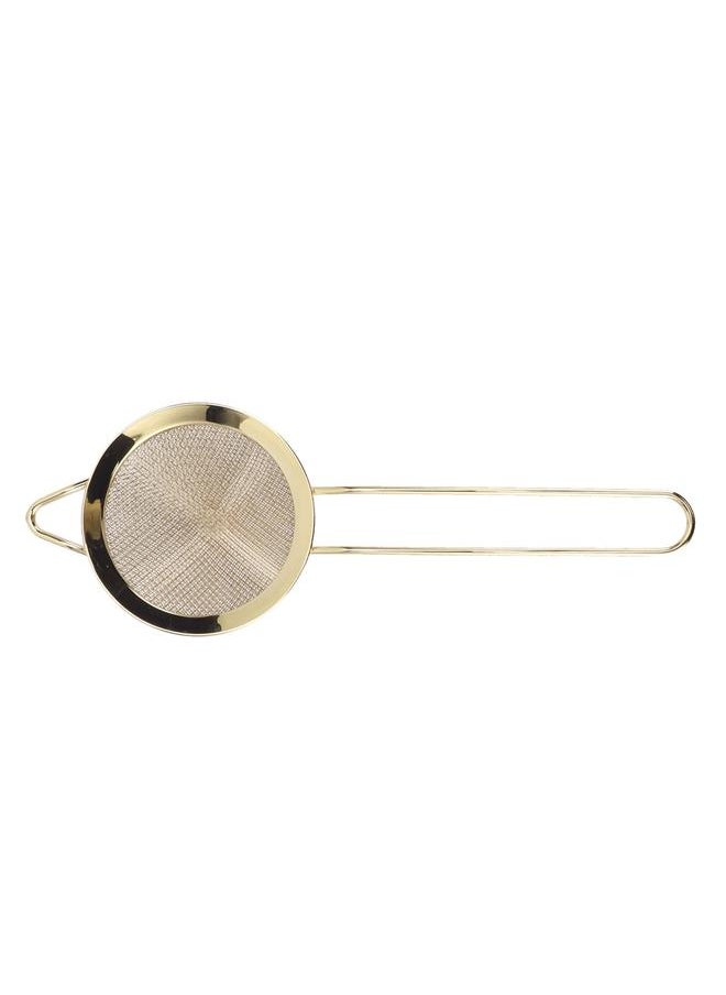 Thoraya - Kitchen Skimmer Spoon 304 Stainless Steel Strainer Multifunctional Fine Mesh Food Filter for Soy Milk Fruit Juice Gold Plating - Image 1