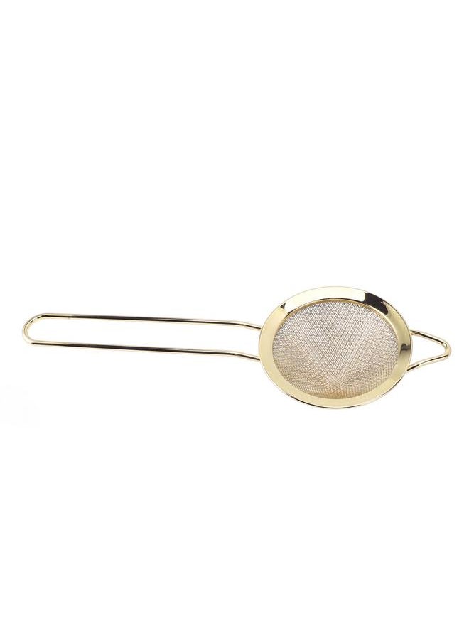 Thoraya - Kitchen Skimmer Spoon 304 Stainless Steel Strainer Multifunctional Fine Mesh Food Filter for Soy Milk Fruit Juice Gold Plating - Image 1