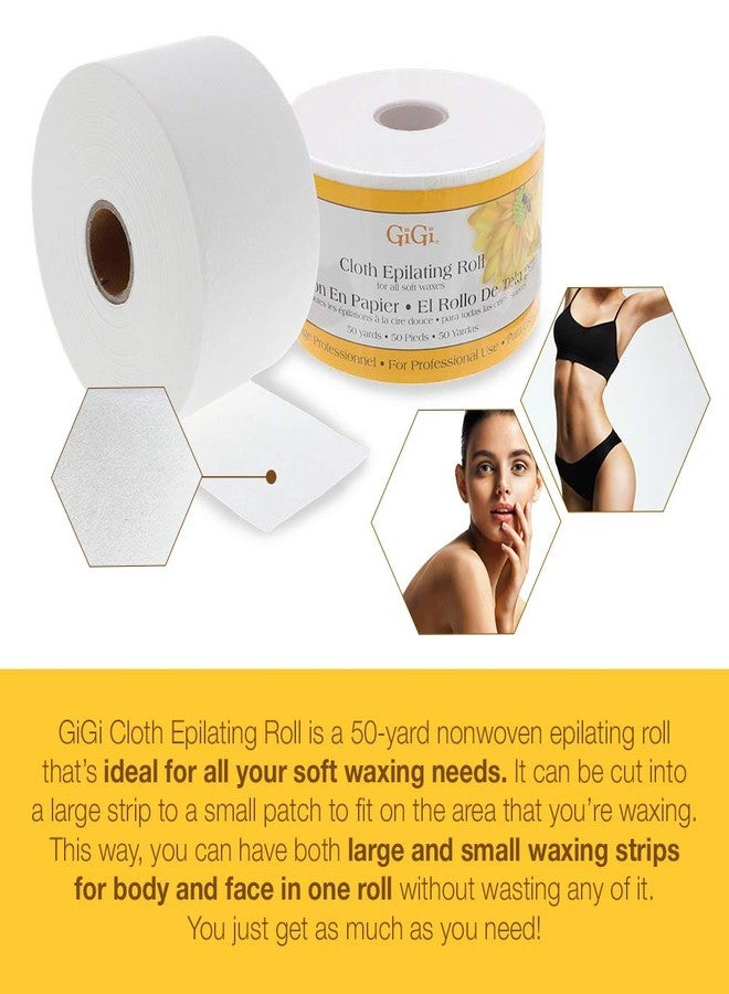 GiGi Non Woven Cloth Epilating Roll for Hair Removal, Facial Waxing Strip Roll For Soft Waxes, 50 Yards - Image 5