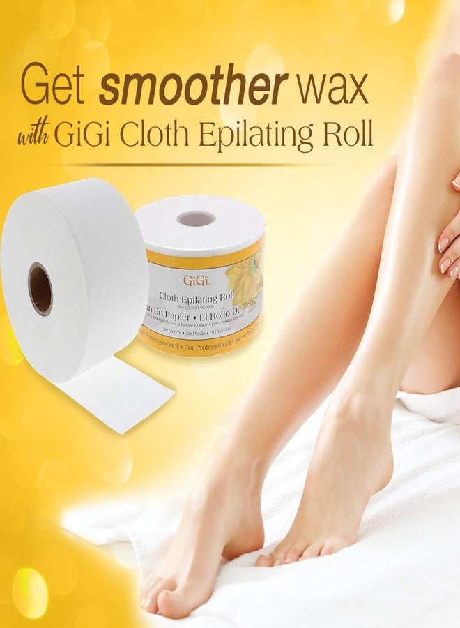 GiGi Non Woven Cloth Epilating Roll for Hair Removal, Facial Waxing Strip Roll For Soft Waxes, 50 Yards - Image 2