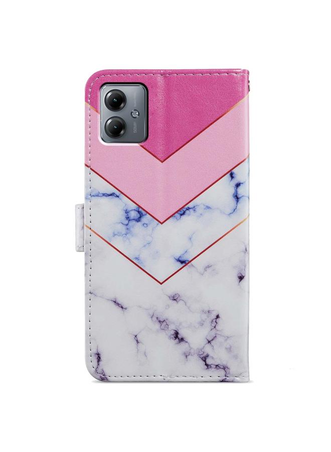 اس-توب جراب لهاتف Motorola Moto G14، جراب هاتف جلدي قابل للطي أفقيًا بنمط مرسوم - Image 3