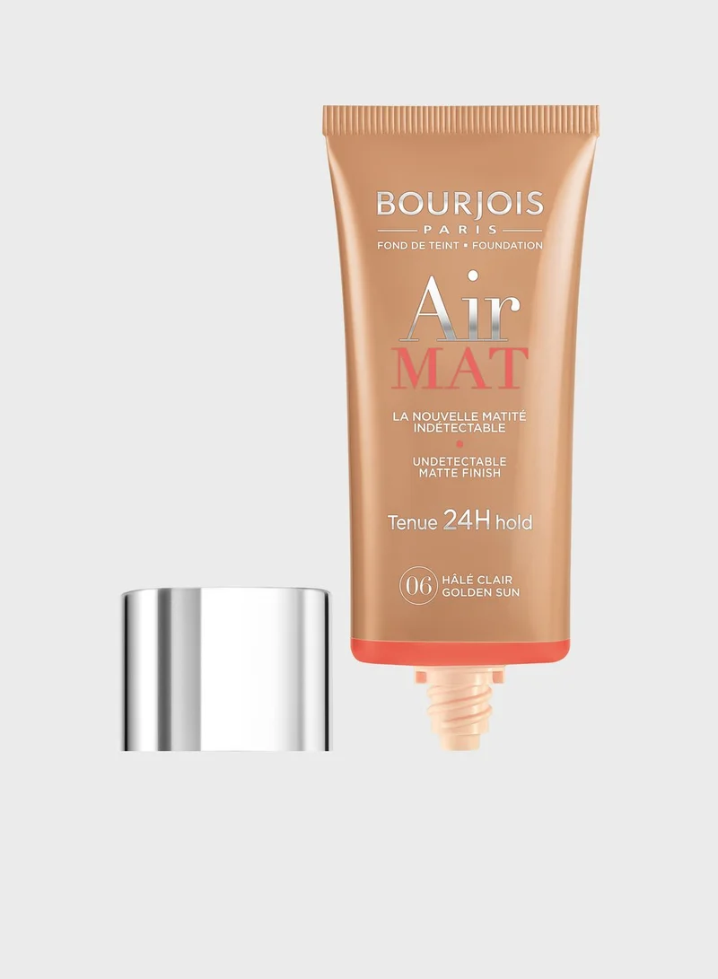 BOURJOIS PARIS Air Mat 24H Foundation - 06 - Light Tan, 30ml