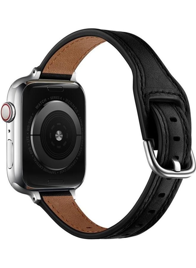 NIBEMINENT Replacement Watchband For Apple Watch Series 7/6/5/4/3/2/1/SE 42/44/45mm Black - Image 3