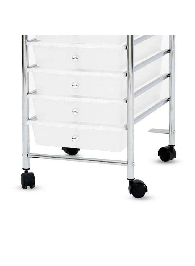Pan Home Elwood 10 Tier Drawer rolling Cart - White - Image 4