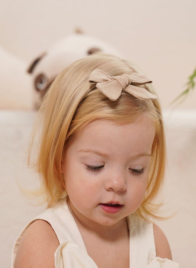 jollybows 12pcs Baby Girls Hair Bows Nylon Elastic Headband Hair Accessories for Infants Toddlers Newborn - Image 4