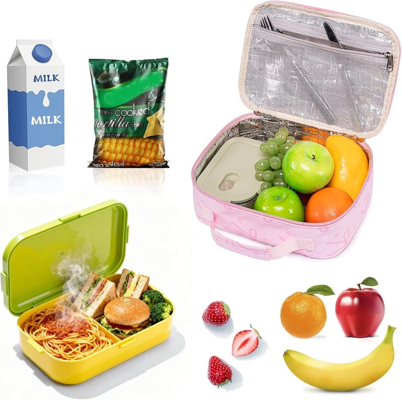 LOIDOU Lunch Box for Kids Boys Girls Insulated Lunch Bag Thermal Meal Tote Reusable Lunch Pail Bags for School Travel - Image 4