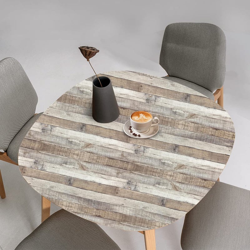 Qianglive Vintage Wood Wallpaper Rustic Wood Wallpaper Stick and Peel Self Adhesive Distressed Wood Look Wallpaper Vinyl Shelf Home Wood Panel Wall Paper Covering Film 17.3"Ã— 120" - Image 5