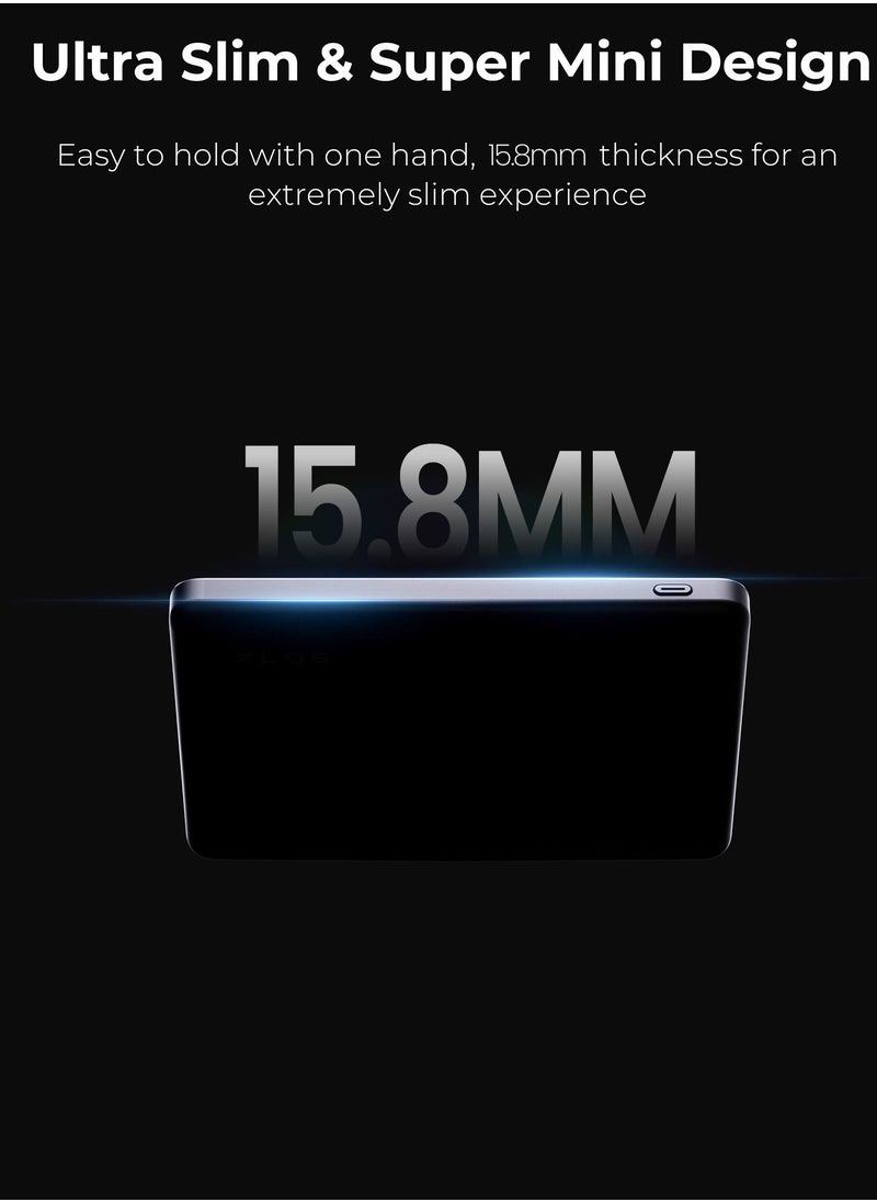 Brave - 10000mAh Magnetic Wireless Power Bank, Portable Wireless Charger with 20W Fast Charging Stand, USB-C, MagSafe Compatible for iPhone 16/16 Plus/16 Pro/16 Pro Max, iPhone 15/14/13, Samsung S25/S24/S23/S22 and More, Compact and Slim Design for Power on the Go - Image 1