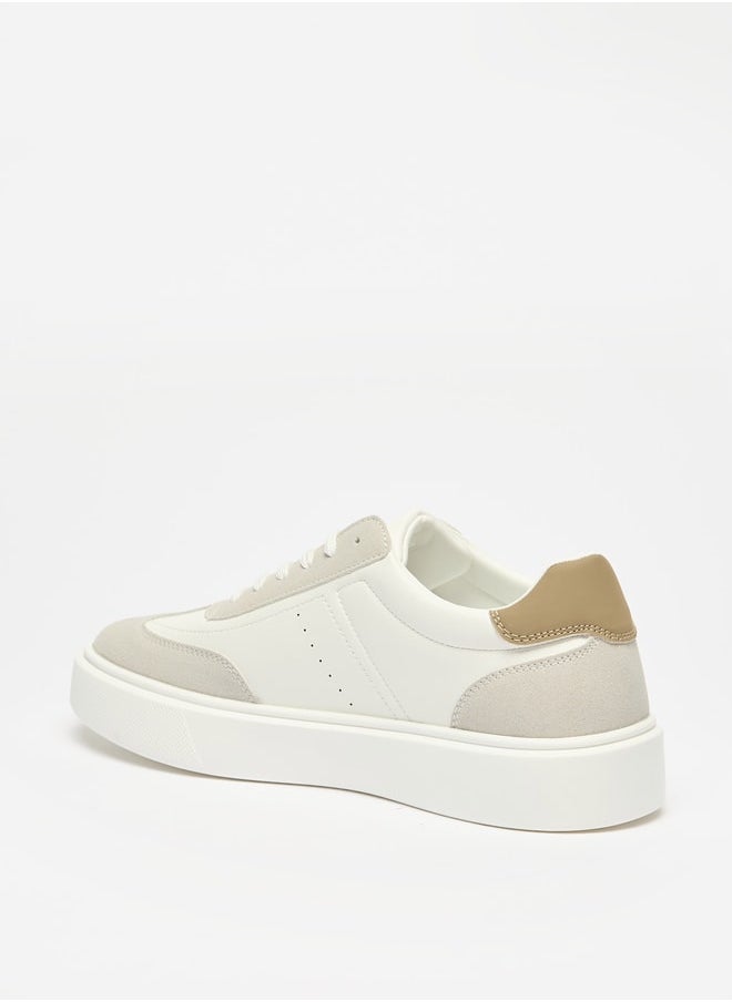 LBL by Shoexpress Men's Colourblock Sneakers with Lace-Up Closure  - Image 2