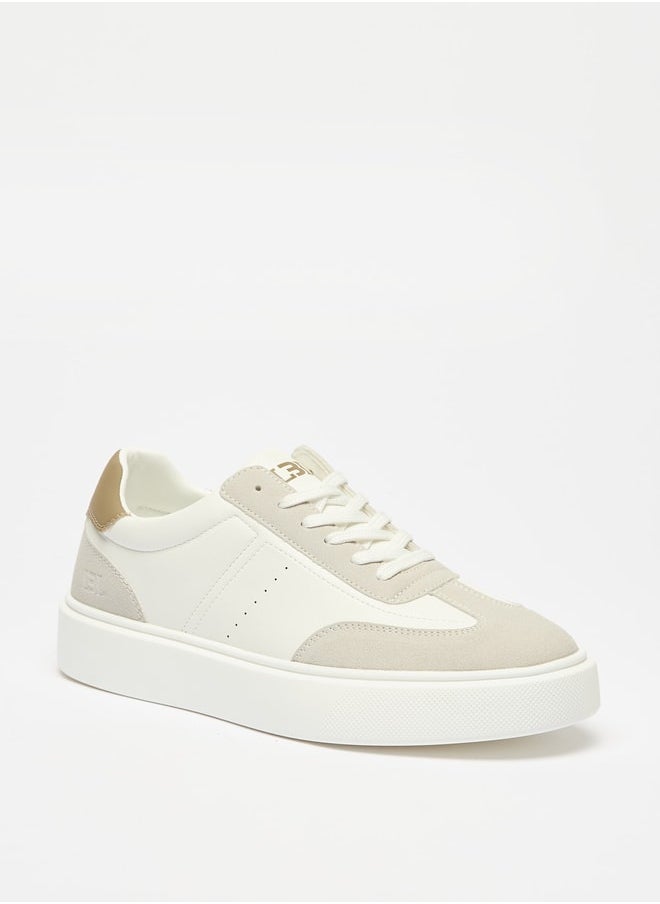 LBL by Shoexpress Men's Colourblock Sneakers with Lace-Up Closure  - Image 1