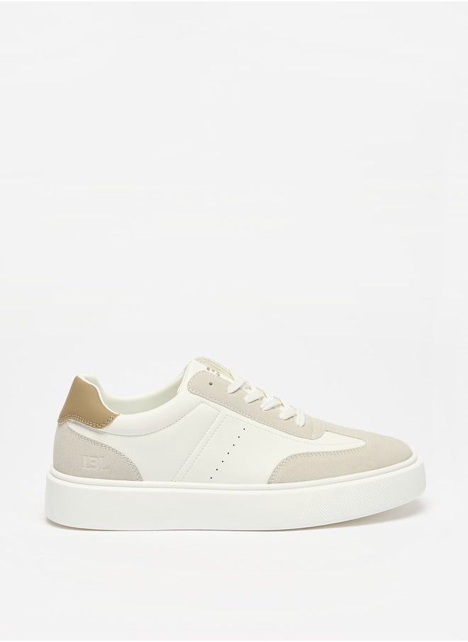 LBL by Shoexpress Men's Colourblock Sneakers with Lace-Up Closure  - Image 3