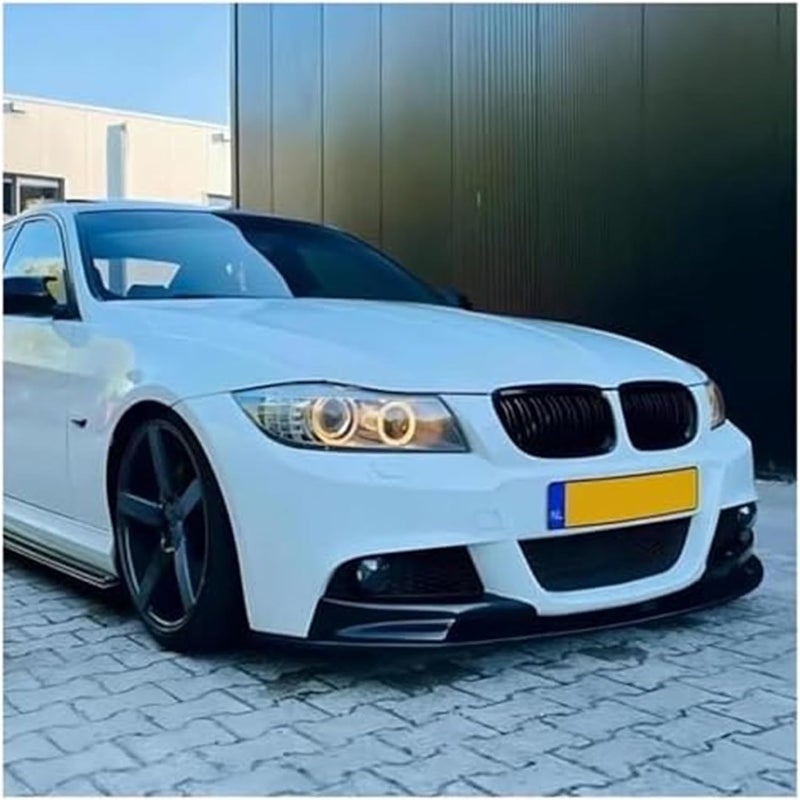 Wivplex Carbon Look Front Bumper Lip Splitter for BMW 3 Series E90 E91 - Image 5