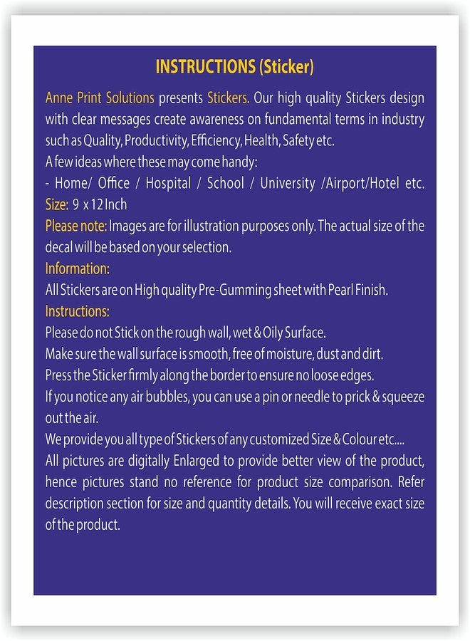 Anne Print Solutions ملصقات تحذيرية من آن برينت سوليوشنز: كاميرات مراقبة قيد التشغيل، عبوة من قطعتين، مقاس 12 بوصة × 9 بوصة، متعددة الألوان - Image 4