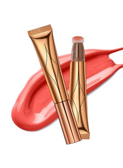 iMeasy Contour Beauty Wand Liquid Face Concealer Contouring Highlighter Blusher Stick with Cushion Applicator Long Lasting Smooth Natural Matte Finish Lightweight Blendable Super Silky Cream Contour Stick 03 Blush Peach 