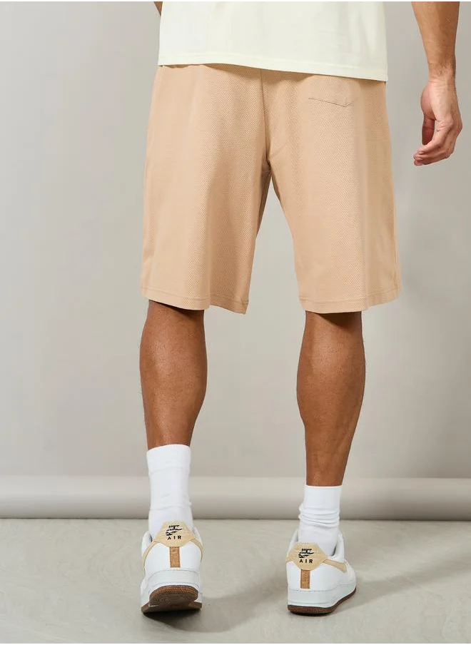 Styli Oversized Waffle Knit Shorts