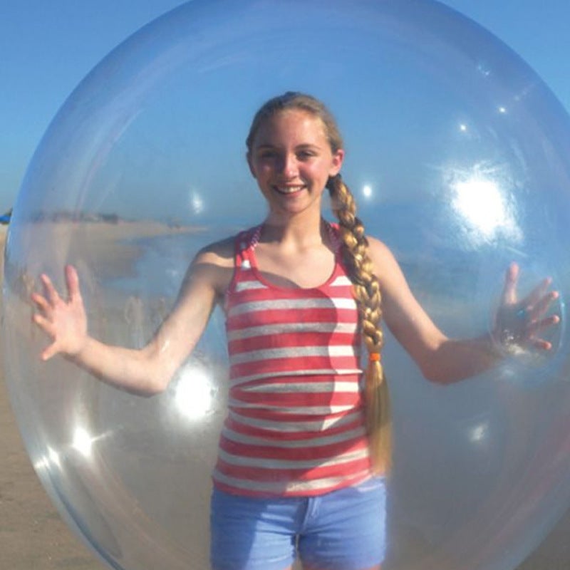 Fun Ball Toy 50cm Inflatable Jelly Balloon Bouncy Teardrop Shape - Easy Inflate Deflate Portable Game for Outdoor Party Fun - Image 3