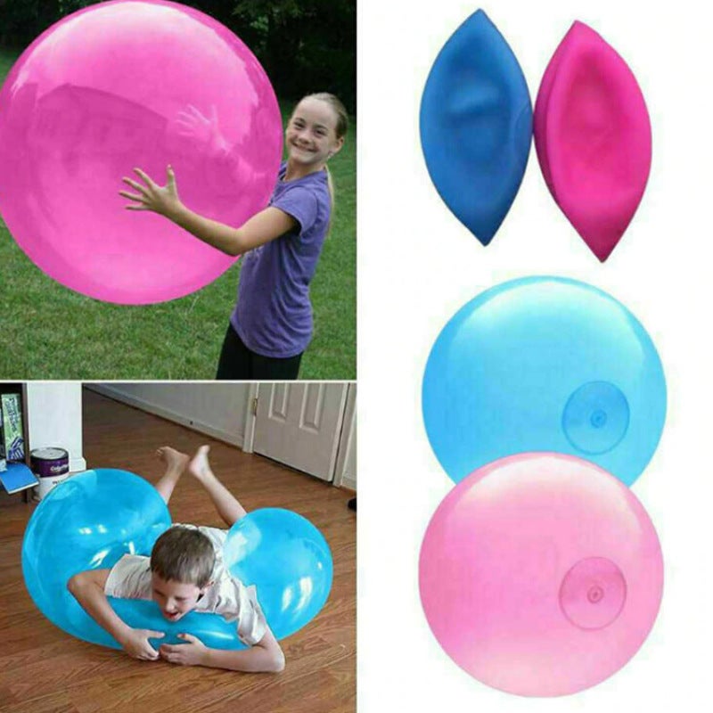 Fun Ball Toy 50cm Inflatable Jelly Balloon Bouncy Teardrop Shape - Easy Inflate Deflate Portable Game for Outdoor Party Fun - Image 2