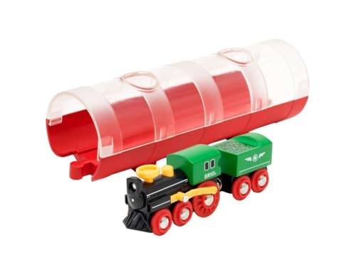 BRIO World 33892  Classic Steam Train  Tunnel  3 Piece Wooden Toy Train Set  Perfect for Kids Age 3 and Up  FSCCertified Wood  Compatible with BRIO Sets - Image 1