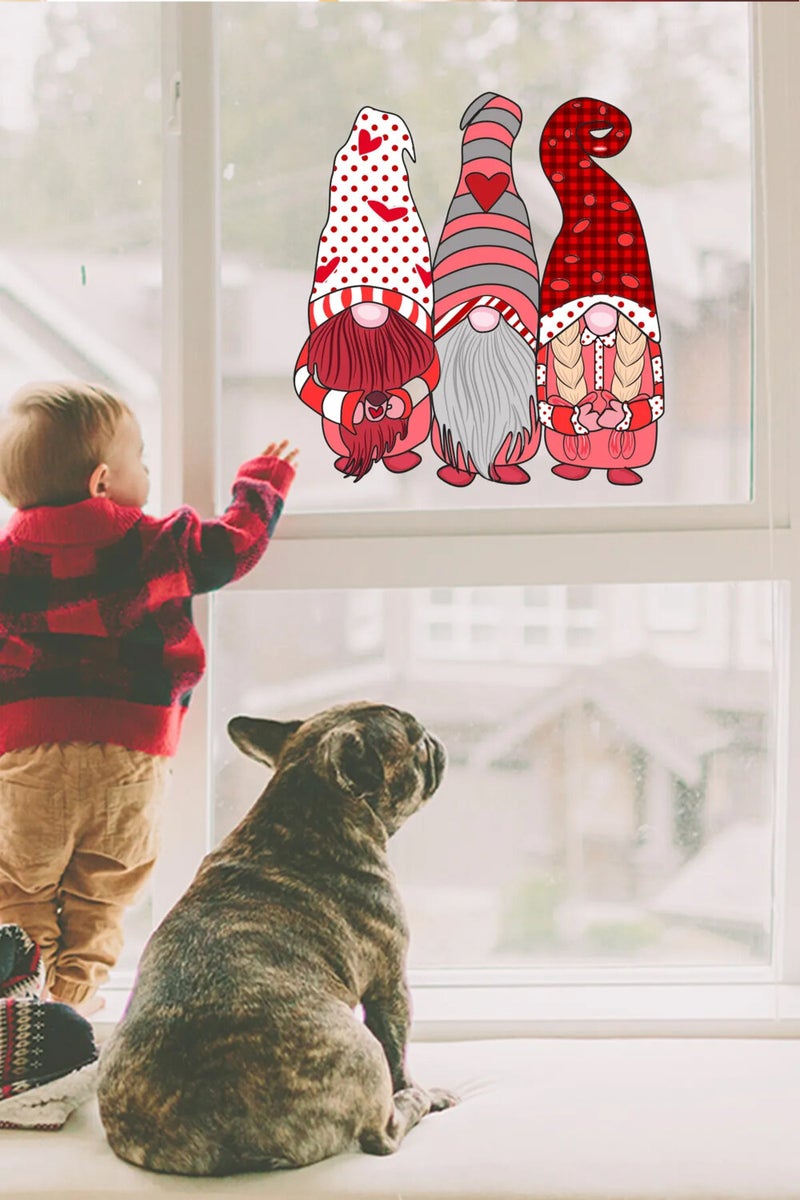 Kt Grup Kt Group New Year's Gnomes Window, Wall Sticker Christmas Special Cute Dwarfs Sticker - Image 2