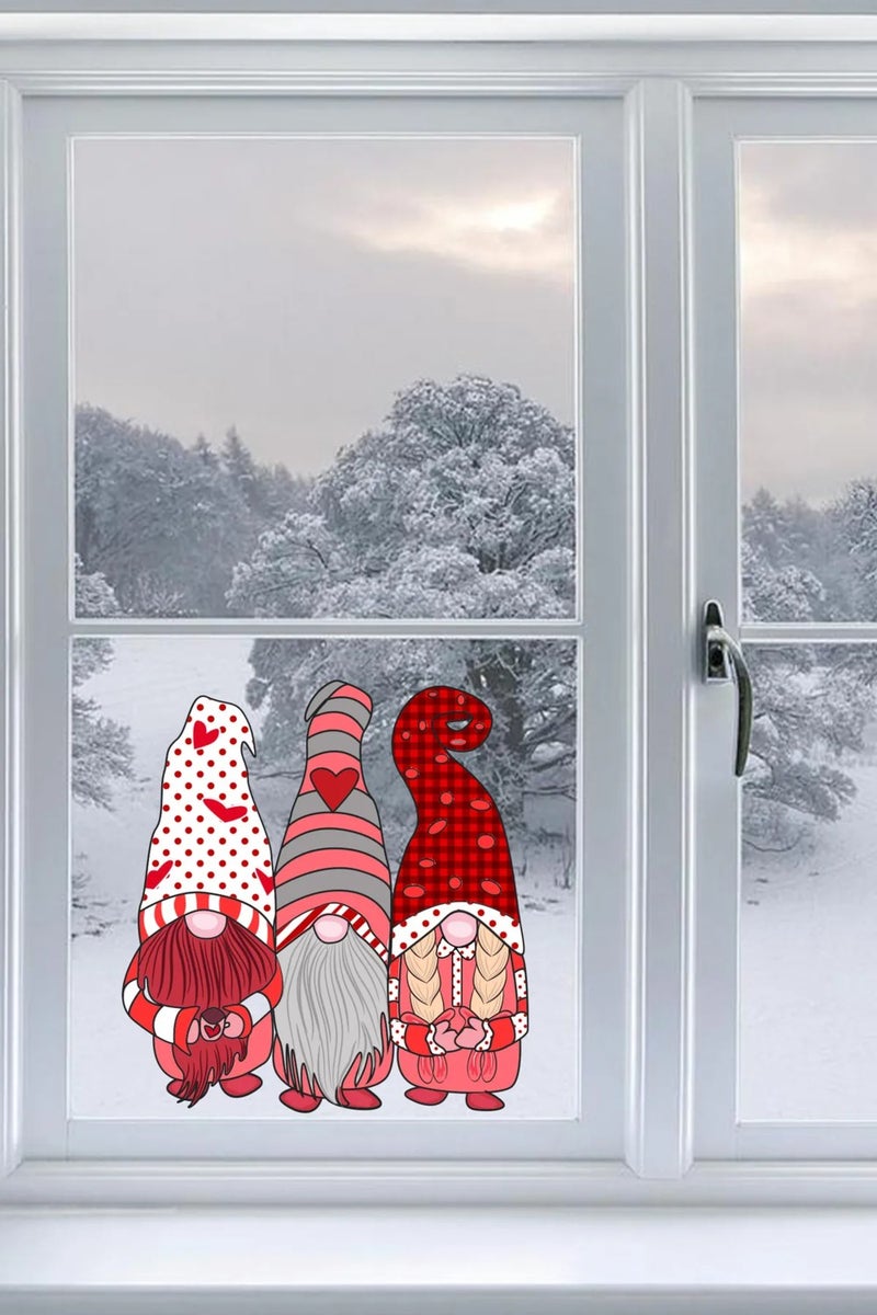 Kt Grup Kt Group New Year's Gnomes Window, Wall Sticker Christmas Special Cute Dwarfs Sticker - Image 3